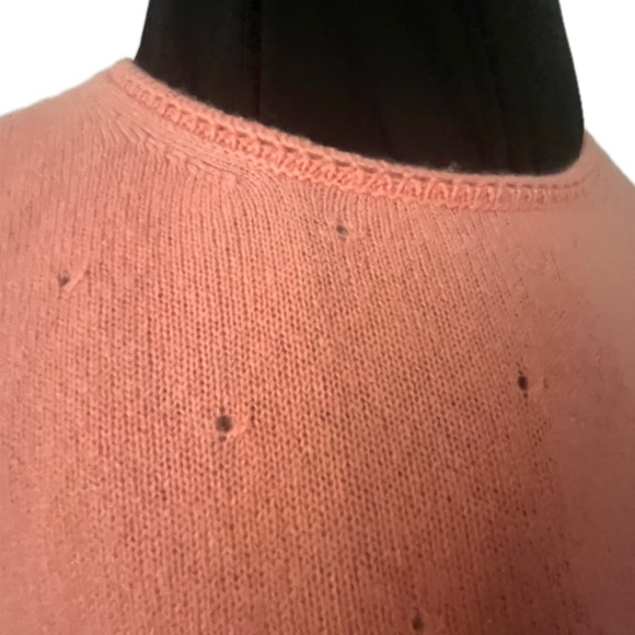 Loro Piana Pink Pointelle Cashmere Sweater | Sz IT 44 - Picture 4 of 8